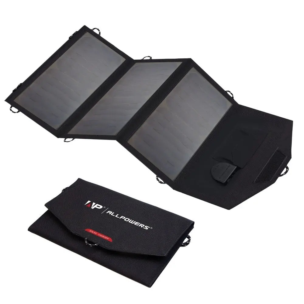 Foldable Solar Panel 5V/18V Highly Efficient Solar Battery Charger 21W