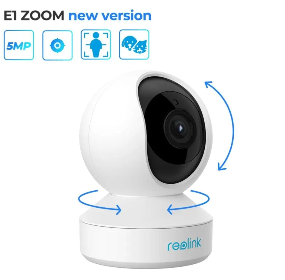 Reolink 5MP PTZ surveillance camera swiveling WLAN camera indoor, 355°/50° WiFi