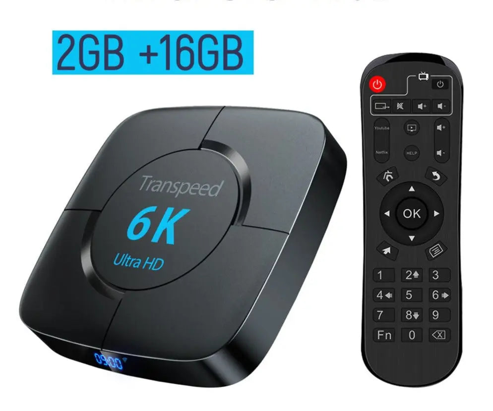 TV BOX 2,4G/5,8G Wifi 6K H616 mit VoiceAssistent Android 10,0 3D 4K 1080P