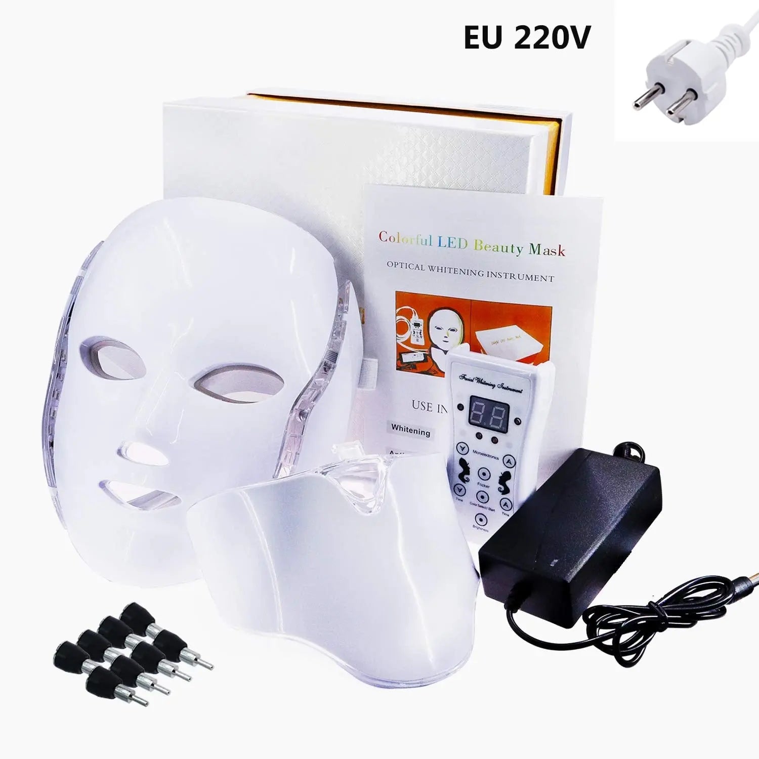 7 colors LED facial mask care anti acne therapy open pores