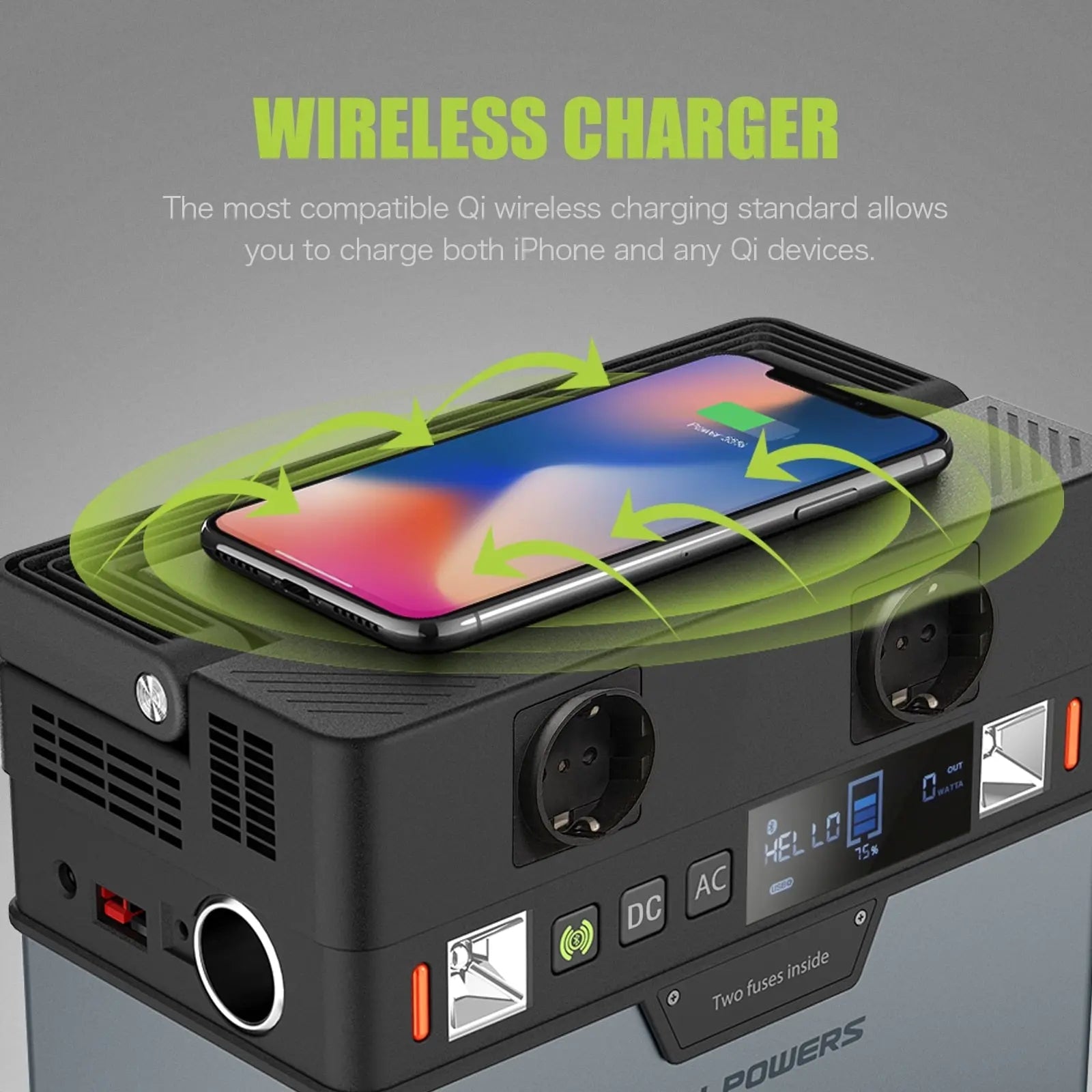 Portable power station/solar generator 288Wh/78000mAh for power supply