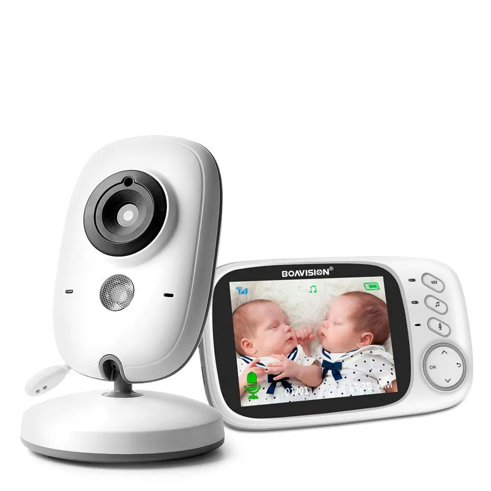 Babyphone mit Kamera und einem 3,2-Zoll LCD-Bildschirm mit Nachtsicht