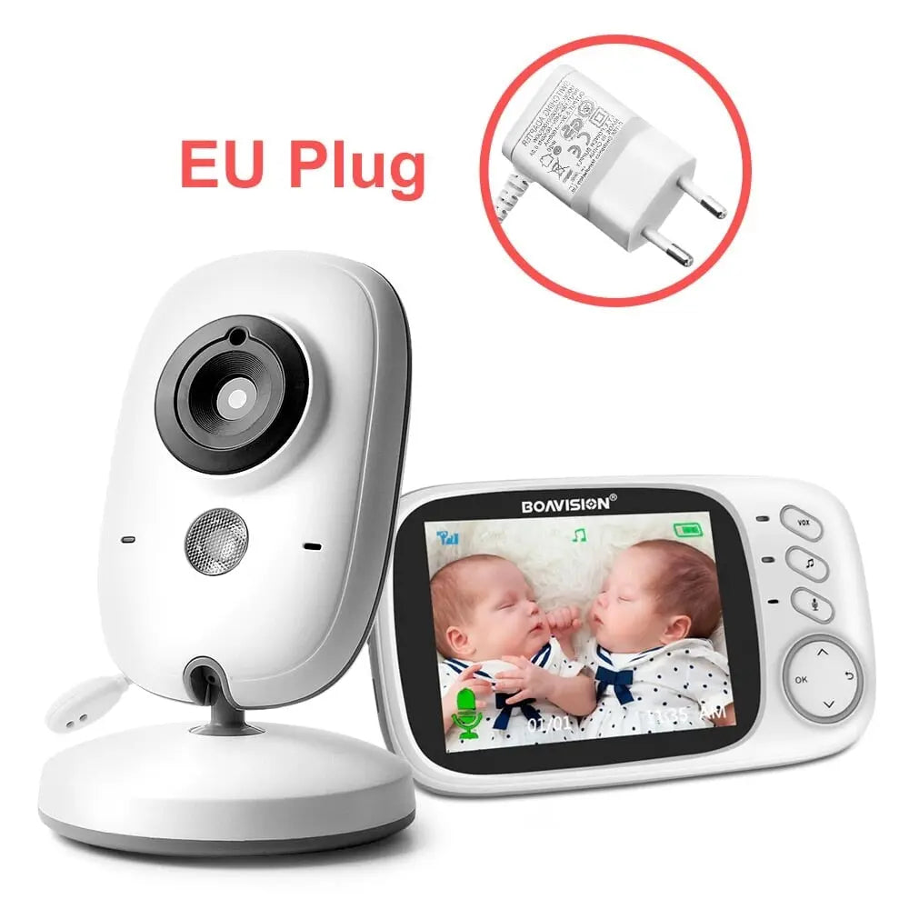 Babyphone mit Kamera und einem 3,2-Zoll LCD-Bildschirm mit Nachtsicht