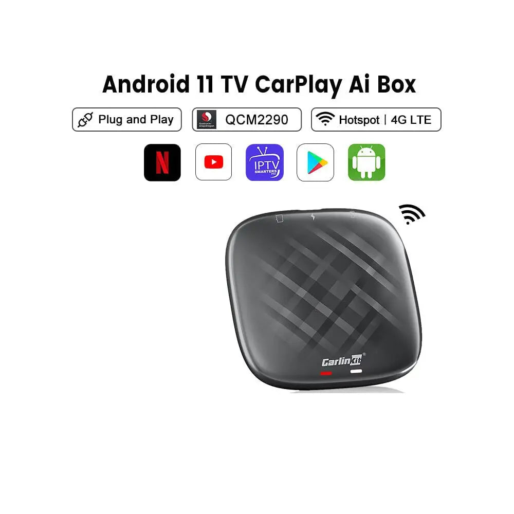 CarlinKit Android 11 Kit T-Box Plus Wireless CarPlay Adapter Android 11 CarPlay & Android Auto