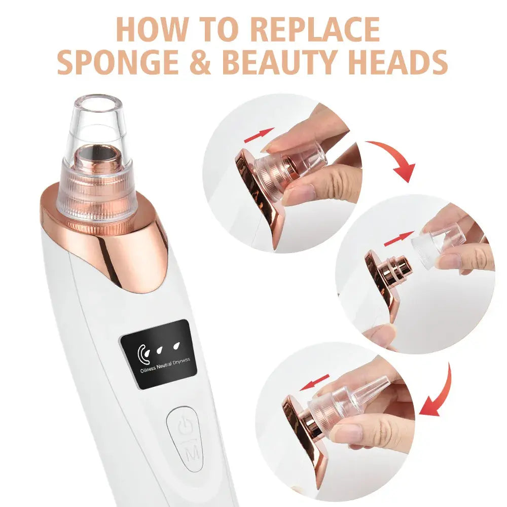 Electric Blackhead Remover Vacuum – Tiefenreinigung für strahlende Haut! Pure Hautperfektion - Raffiniertedinge