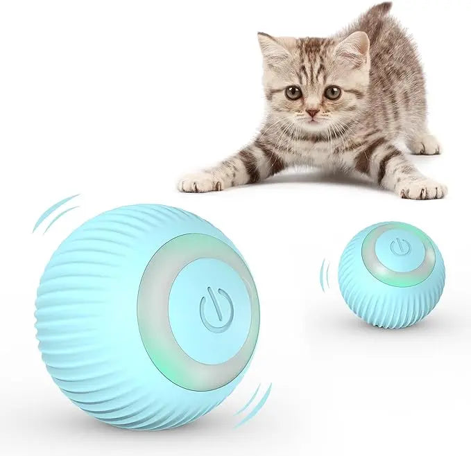 Elektrisches Kugelspielzeug für Katzen mit automatischer Rollbewegung und intelligentem Spielspaß! - Raffiniertedinge