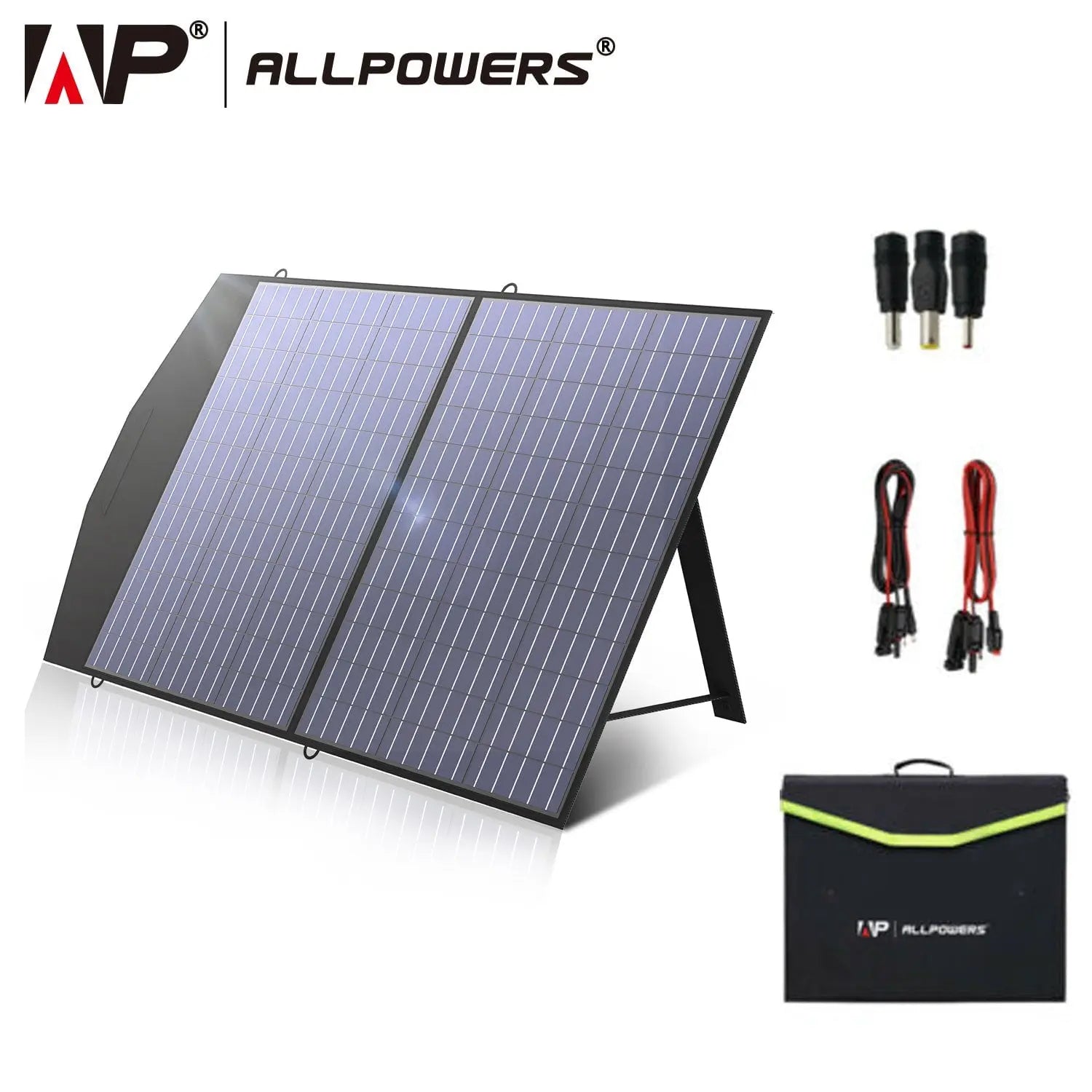 Foldable solar panel for e.g. generator, 18 V, 100 W leisure camping