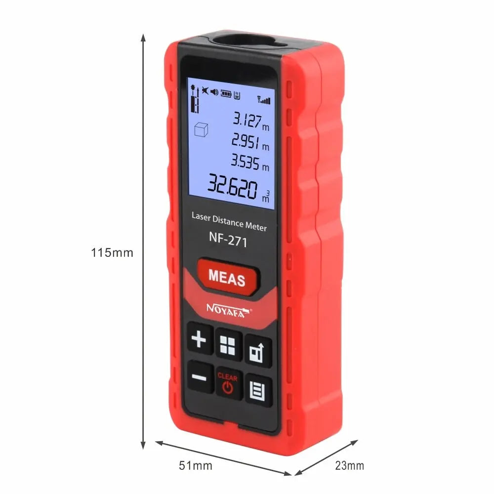 Noyafa NF-271 Laser Distance Meter 40M 80M Range Finder Tool