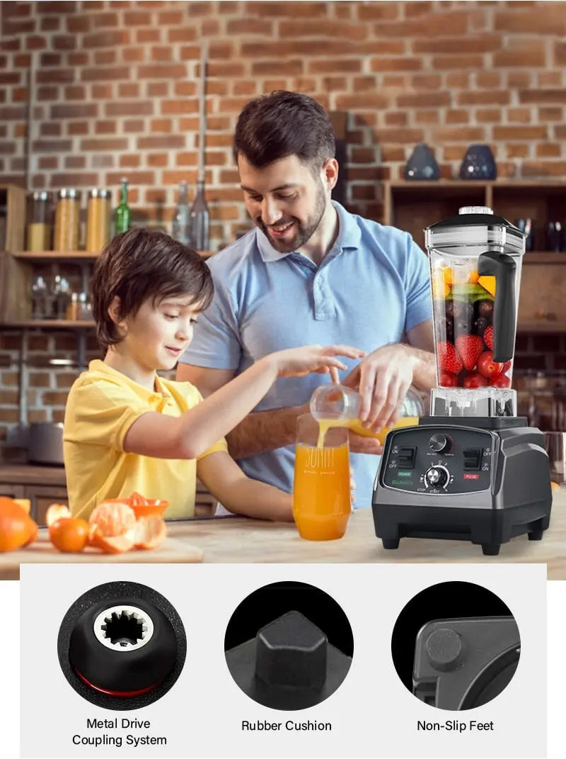 Refined kitchen blender 2200w juicer with timer smoothie maker