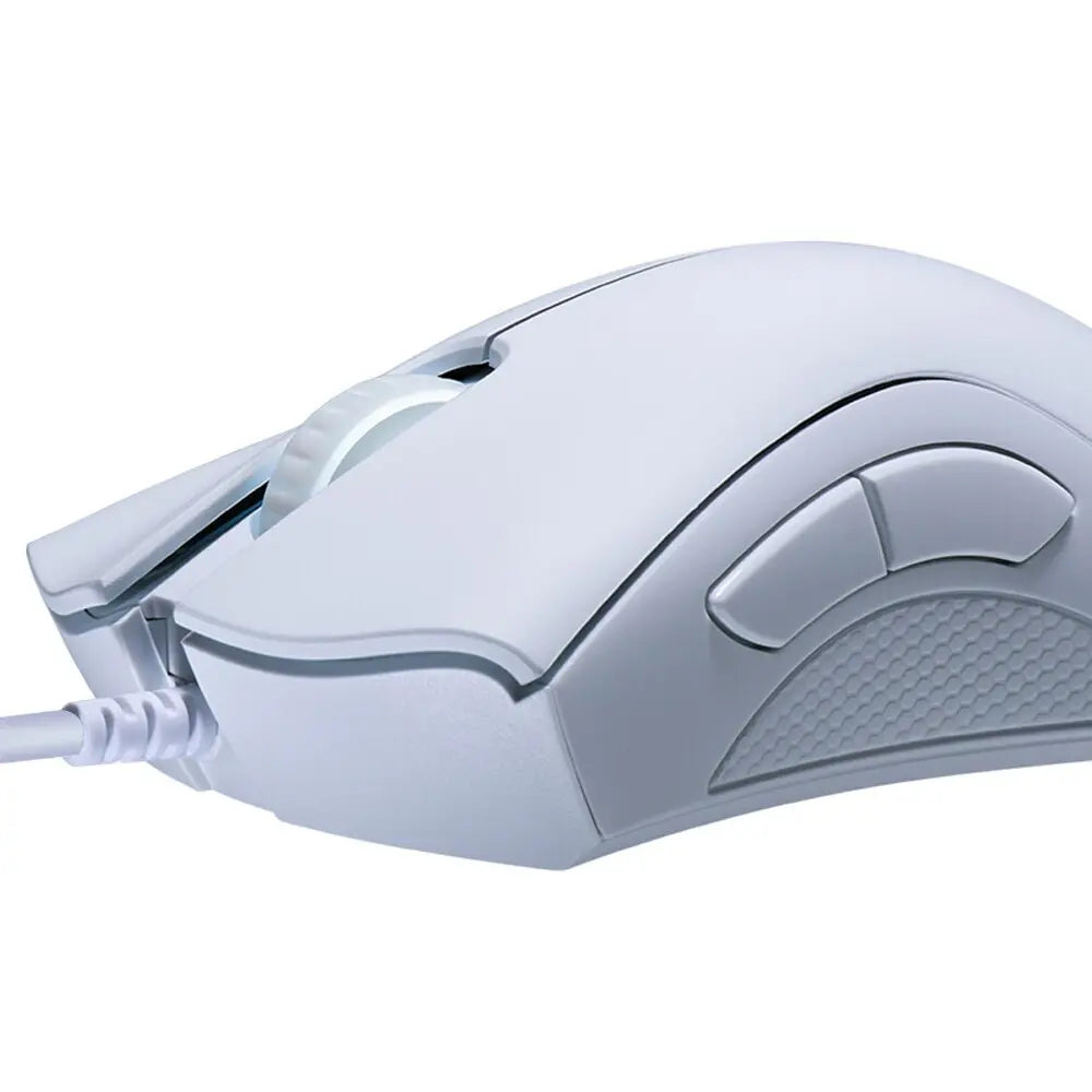 Razer DeathAdder Essential Gaming Mouse Optical Sensor with 6400 DPI 220IPS, White 