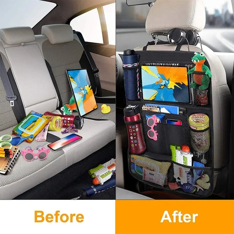 Back seat organizer car backrest protector (1 piece)