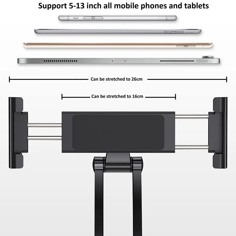 Tablet phone desktop holder 5-13 inch tablets/smartphones