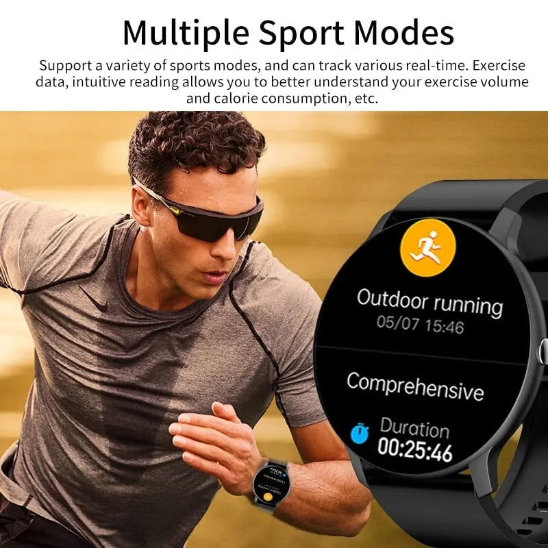 Smartwatch Watch Heart Rate Blood Pressure Multifunctional Sports Watch Men Women Waterproof