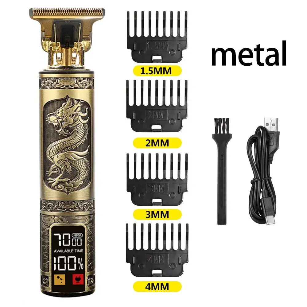 Vintage T9 USB Haarschneider - Professionelle Präzision für Meisterhaftes Styling