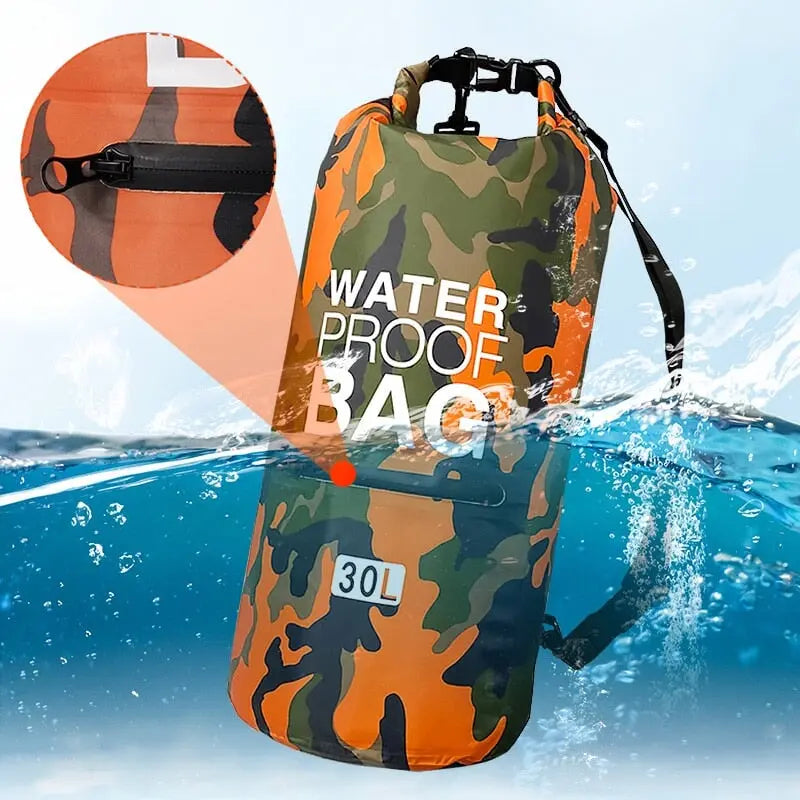 Wasserdichter Rucksack Beutel Camouflagefarben 5L 10L 15L 30L Rafting