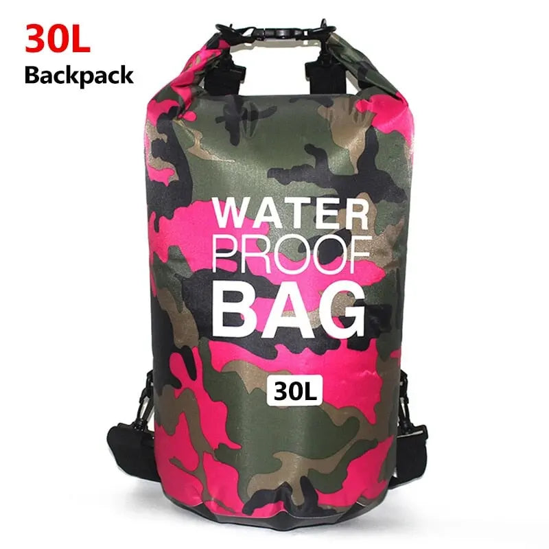 Wasserdichter Rucksack Beutel Camouflagefarben 5L 10L 15L 30L Rafting