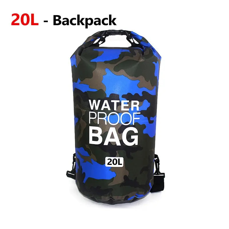 Wasserdichter Rucksack Beutel Camouflagefarben 5L 10L 15L 30L Rafting