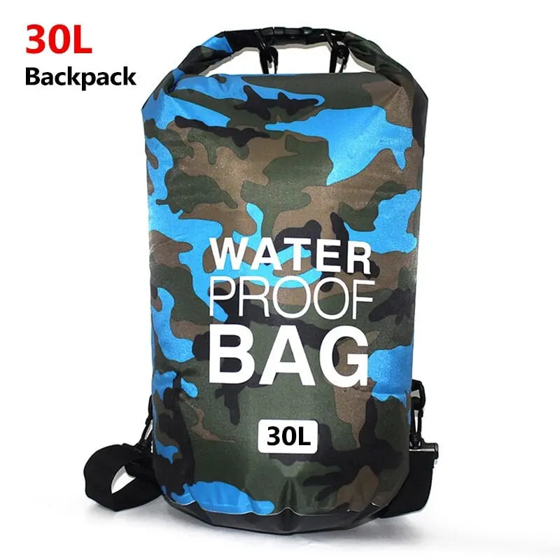 Wasserdichter Rucksack Beutel Camouflagefarben 5L 10L 15L 30L Rafting