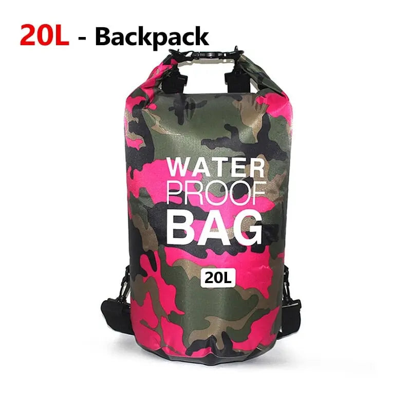 Wasserdichter Rucksack Beutel Camouflagefarben 5L 10L 15L 30L Rafting