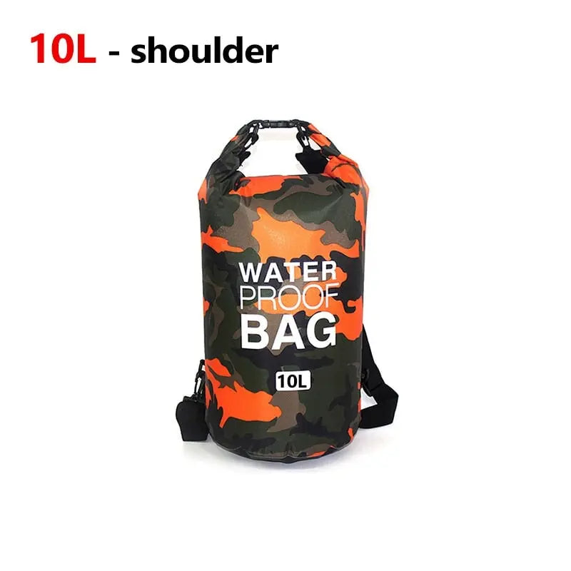 Wasserdichter Rucksack Beutel Camouflagefarben 5L 10L 15L 30L Rafting