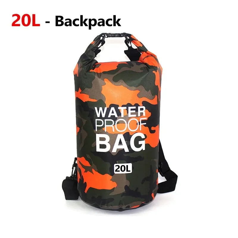 Wasserdichter Rucksack Beutel Camouflagefarben 5L 10L 15L 30L Rafting