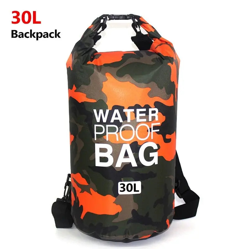 Wasserdichter Rucksack Beutel Camouflagefarben 5L 10L 15L 30L Rafting