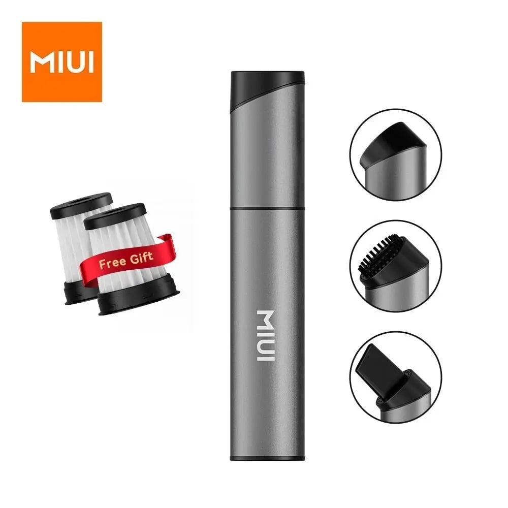 Xiaomi MIUI Mini Portable Vacuum Cleaner Cordless with 3 Suction Heads Desktop Keyboard & Car (USB)