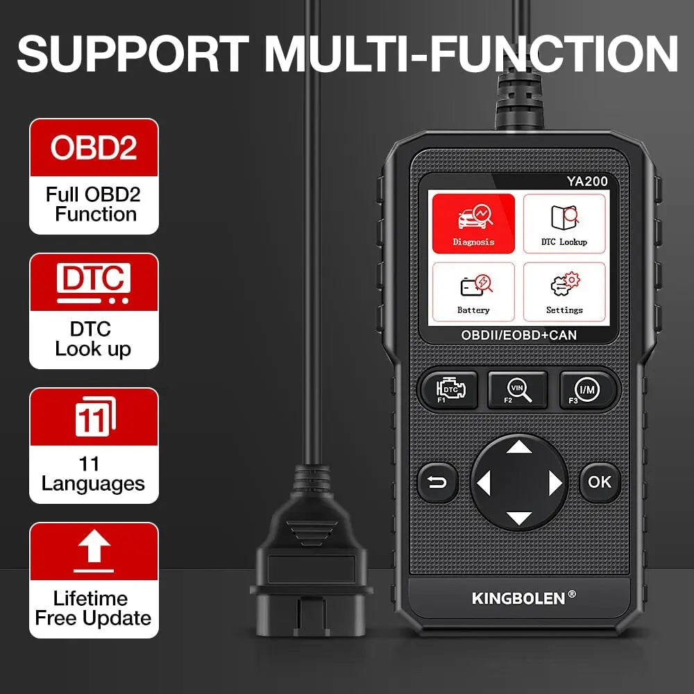 YA200 Profi OBD2 Diagnosegerät Tool KFZ Scanner Fehlerauslesegerät