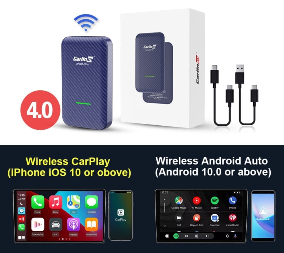 CarlinKit 4.0 Wireless CarPlay Wireless Android Auto Adapter automatische Verbindung Wireless CarPlay Raffiniertedinge ca. 7 - 10 Werktage 