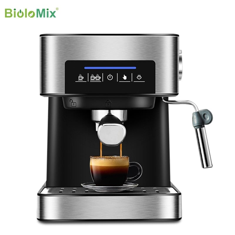 Italienische Espressomaschine mit Milchaufschäumstab für Espresso, Cappuccino, Latte und Mokka Espressomaschinen Raffiniertedinge 