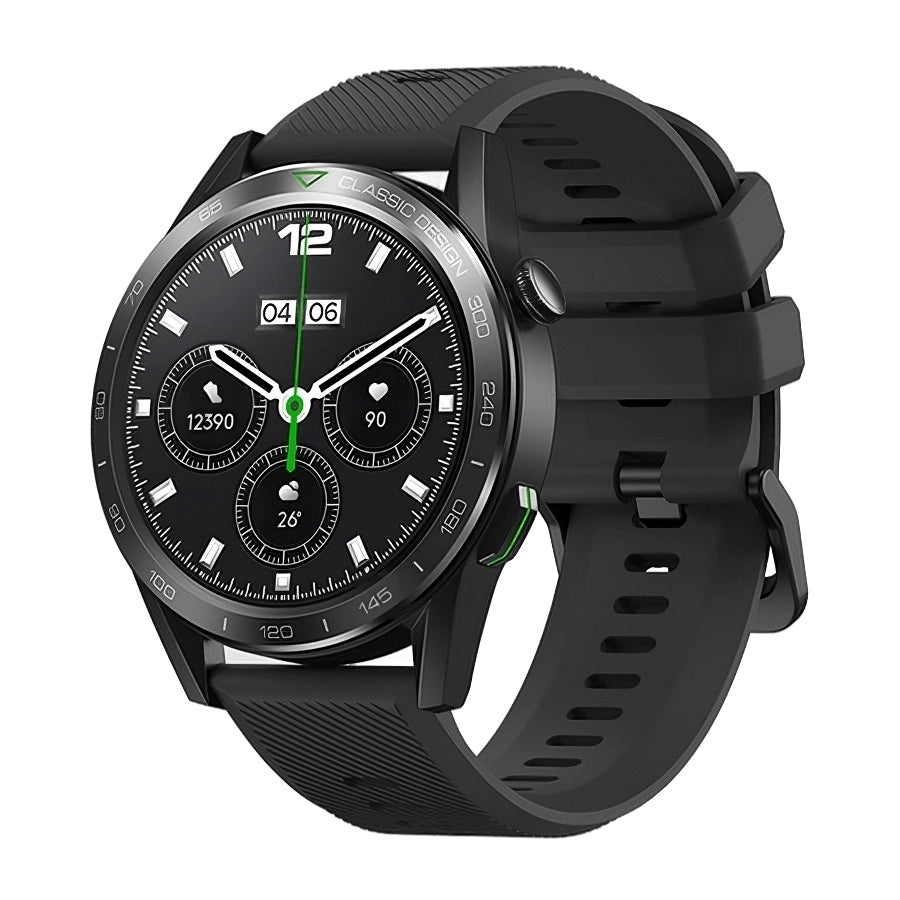 Smartwatch mit Ultra HD IPS Display, Bluetooth Anrufen, 24 Stunden Gesundheitsüberwachung Smartwatch Raffiniertedinge Midnight Black 
