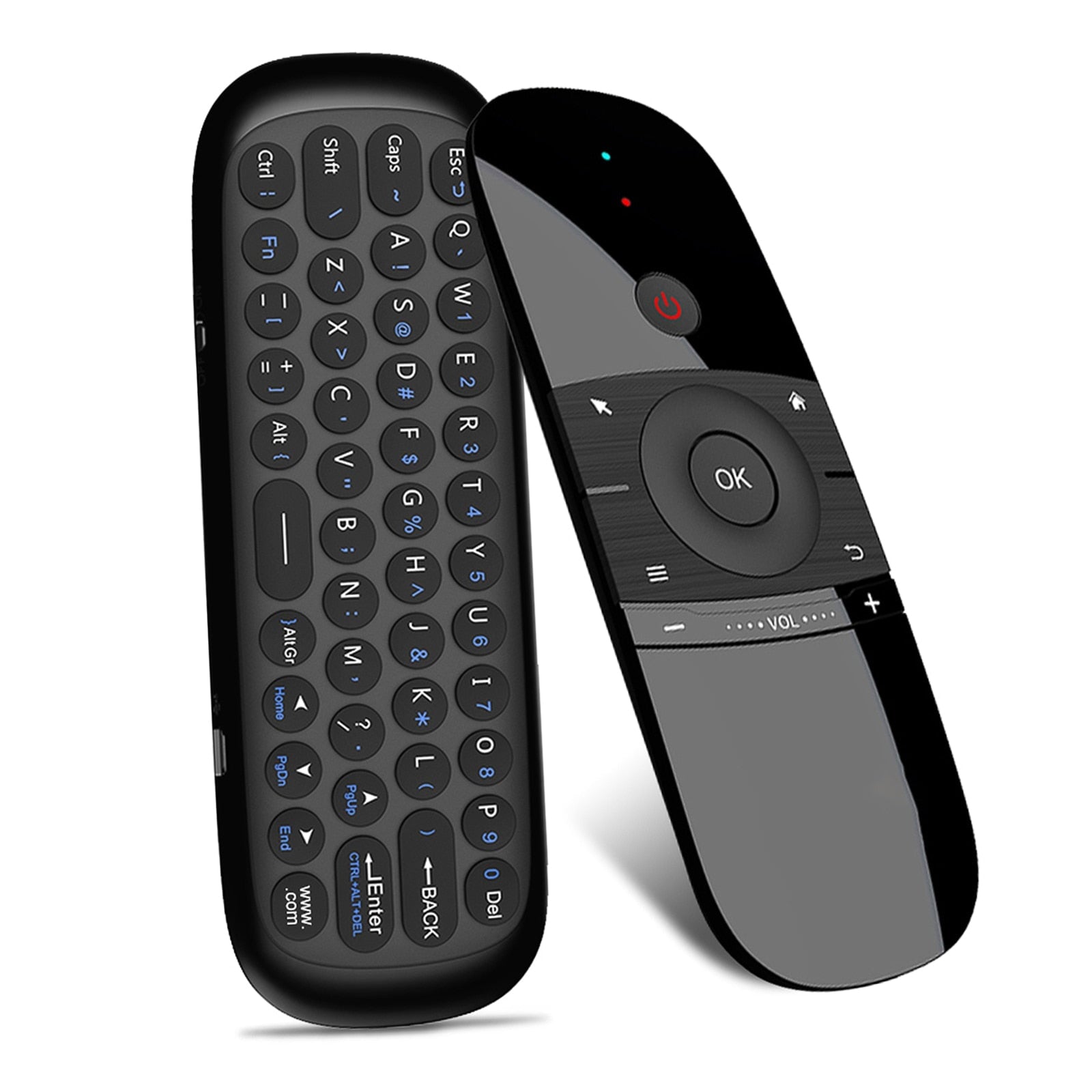 Wechip W1 Air Mouse 2.4G Wireless Keyboard Remote Control IR Remote Learning 6-Axis Motion Sense for Smart TV Android TV Box PC 0 Raffiniertedinge China black 