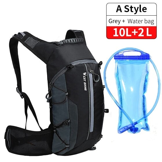 WEST BIKING Wasserdichte Rucksack/Fahrradtasche Reflektierend Outdoor Sport Rucksack Raffiniertedinge A Gray water bag ca. 5 - 7 Werktage 